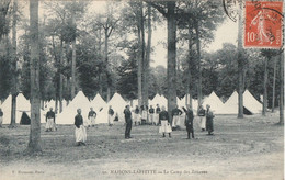 CARTE POSTALE ORIGINALE ANCIENNE : MAISONS LAFFITTE  LE CAMP DES ZOUAVES MILITAIRES FRANCAIS ANIMEE YVELINES (78) - Maisons-Laffitte