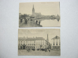 WERVIK   ,   2 Schöne Karten 1915 - Wervik
