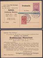 P 233, Zudruck "Schlicht, Erstklassige Menschen", Drucksache Mit Zusatzfrankatur - Stamped Stationery