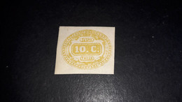04AL15 REGNO D'ITALIA 1863 SEGNATASSE CIFRA IN UN CONTORNO OVALE 10 CENT. S.G. "X" - Mint/hinged