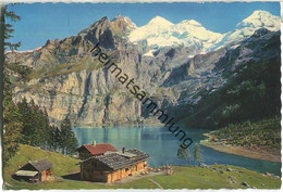 Oeschinensee Bei Kandersteg - Berghaus Mit Blümlisalpgruppe - Verlag Hs. Lörtscher Frutigen - Frutigen