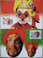 China Maximum Card,2000,Mc-44 Puppet And Mask Jointly Issued By China And Brazil,2 Pcs - Cartes-maximum