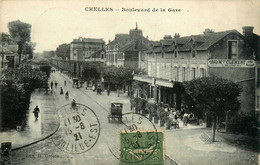 Chelles * Le Boulevard De La Gare * Débit De Tabac Tabacs Maison Clément * Attelage - Chelles