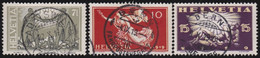 Suiisse     .   Y&T      .   170/172       .     O   .       Oblitéré     .   /   .   Gebraucht - Used Stamps