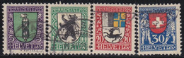 Suiisse     .   Y&T      .  218/221       .     O   .       Oblitéré     .   /   .   Gebraucht - Used Stamps