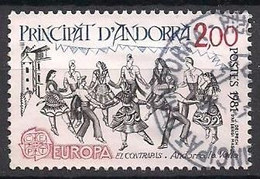 Andorra Franz.  (1981)  Mi.Nr.  314  Gest. / Used  (6ci12) EUROPA - Gebraucht