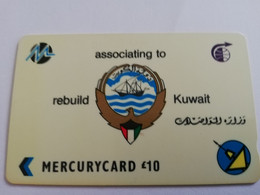 KUWAIT  GPT CARD/MAGNETIC/ MERCURY  30 MERA  EARLY ISSUE / KWT 13   10POUND     Fine Used Card  ** 9447** - Kuwait