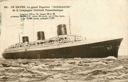 Le Havre * Le Grand Paquebot NORMANDIE * Bateau De La Compagnie Générale Transatlantique - Zonder Classificatie