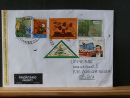 98/295 LETTRE BRAZIL   2021 POUR LA BELG. - Lettres & Documents