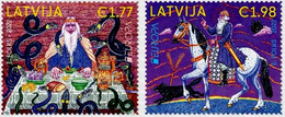 2022 Lettland. Latvia, Lettonia Europe Cept - Stories And Myths - Heavenly Father, Snake, Horse, Wolf  MNH - 2022