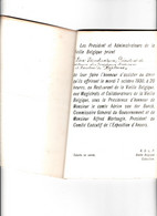ANTWERPEN RESTAURANT DE LA VIEILLE BELGIQUE INVITATION AU BANQUET - Menus