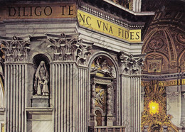 CARTOLINA  ROMA,LAZIO,BASILICA DI S.PIETRO,S.ANGELA MERICI (1474-1540),SCULTORE GALLI,STORIA,BELLA ITALIA,NON VIAGGIATA - Stazione Termini