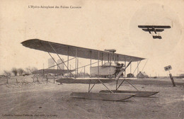 CPA Aviation (80 LE CROTOY Plage) L'Hydro-Aéroplane Des Frères CAUDRON (Hydravion) ° Collection Fernand Poidevin - Le Crotoy