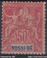 NOSSI BE : TYPE GROUPE 50c ROSE N° 37 NEUF * GOMME AVEC CHARNIERE - A VOIR - Nuevos