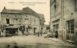 St Léger De Montbrillais * Place Principale * Café Du Commerce - Andere & Zonder Classificatie