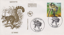 Enveloppe  FDC  1er  Jour    MAYOTTE   Le  Maki    COCONI   2004 - Sonstige & Ohne Zuordnung