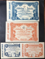 COMUNE DI UDINE 1918 10+5+1 LIRA + 50 CENT LOTTO 3884 - Unclassified