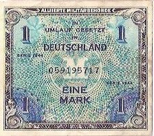 ALLEMAGNE 1 MARK - SERIE 1944 - ALLIIERTE MILITÄRBEHÖRDE (1) - 1 Mark