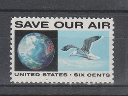 U.s.a.  - 1970. Salva La Nostra Aria. Gabbiano. Save Our Air. Seagull . MNH - Polucion