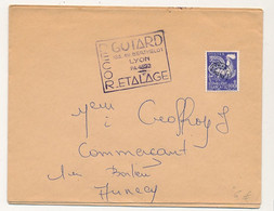 FRANCE - Préo 008 Coq Sur Enveloppe "GOTARD Decor Etalage" Lyon - 1953-1960