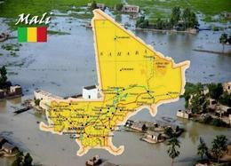 Mali Country Map New Postcard Landkarte AK - Mali