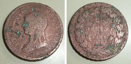 Rare Ancienne Pièce De Monnaie Directoire, République Française, Un 1 Décime L'An 8 AA - 1792-1804 1ère République (An I – An XII)