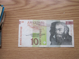 Slovénie, 10 Tolarjev, Type Primoz Trubar Ljubljana 1992 - Slovénie