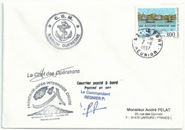 YT 3003 Accord Ramoge - Posté à Bord Du MD - Le Port - La Réunion - 07/11/1997 - Cartas