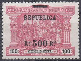 PORTUGAL 1910 Nº 194 NUEVO SIN GOMA (*) MANCHAS PARTE POSTERIOR - Neufs