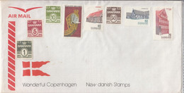 AIR MAIL Letter, Wonderful Copenhagen, New Danish Stamps - Poste Aérienne