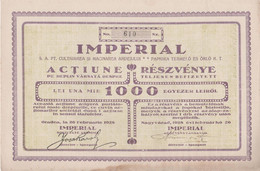 Romania - Oradea / Nagyvarad: Imperial Actiune / Reszvenye (1928) - Landbouw