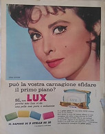 PUBBLICITA' ADVERTISING TINA LOUISE SAPONE LUX FOGLIO PUBBLICITARIO RITAGLIO DA GIORNALE DEL 1960 - Poster & Plakate