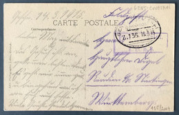 Allemagne, Cachet BAHNPOST 16.3.1915 - GENT - COURTRAI Sur CPA - (A596) - Cartas & Documentos