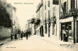 Bellac * La Rue Du Coq * Librairie Papeterie * Villageois - Bellac