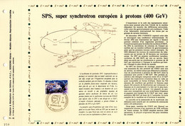 ✅  RR 1500 Ex. " SUPER SYNCHROTRON A PROTONS " Sur Feuillet PAC N°té RARE De 1976 N° YT 1908 Parf état RR - Atomo