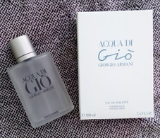 FLACON GIORGIO ARMANI ACQUA DI GIO  + EMBALLAGE (VIDE POUR COLLECTIONNEUR) 100 ML - Flacons (vides)