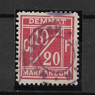 MAROC - POSTES LOCALES - Demnat à Marrakech N°1 10/20 Lie De Vin - Oblitéré - TTB - (c.600€) - Used Stamps