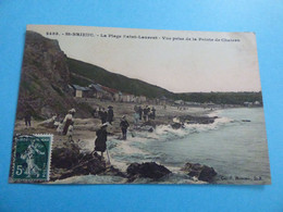 22 - ST BRIEUC - LA PLAGE SAINT-LAURENT - VUE PRISE DE LA POINTE DE CHATERN - Saint-Brieuc