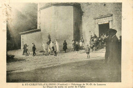 St Christol D'albion * Le Départ Du Matin Au Sortie De L'église , Pélerinage De N.d. De Lamaron * Procession - Saint Christol