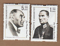 AC - TURKEY STAMP - DEFINITIVE POSTAGE STAMPS THEMED GAZI MUSTAFA KEMAL PASA MNH Ankara, 07 April 2022 - Neufs