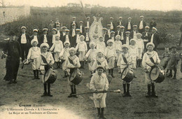 Crozon * L'Harmonie Chorale " A L'IMMACULEE " , Le Major Et Ses Tambours Et Clairons * Fanfare Société - Crozon