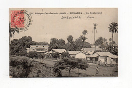 !!! GUINEE, CPA DE 1908 POUR PARIS, CACHET DE SAMPOUYARA (RARE) - Brieven En Documenten