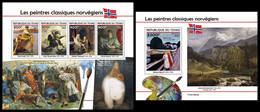 CHAD 2021 - Norwegian Painters, M/S + S/S. Official Issue [TCH210633] - Altri