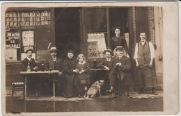 Bistrot Rue Lepic (75018) Carte Photo Ballara Vers 1911 - Arrondissement: 18
