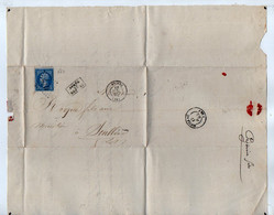 TB 3289 - 1864 - LAC - Lettre Après Le Départ De Mr BEJONIE à BRIVE Pour Mr ROQUE Fils Minotier à SOUILLAC - 1849-1876: Klassik