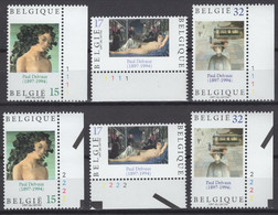 2699/01 Séries Complètes N°PL1 +  PL2 Paul Delvaux Peintre Surréaliste Belge  NEUFS ** - 1991-2000