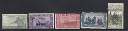 1926 Serie Cpl. MLH* MNH** Sass. N° 27/31 Cv 60 - Cirenaica