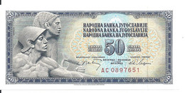 YOUGOSLAVIE 50 DINARA 1968 UNC P 83 - Yugoslavia