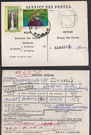 Ca0339  ZAIRE1975,  Football And Nature Conservation Stamps On Bukava Postal Mandat - Gebruikt