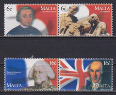 Malte Timbres Neufs De 1999 Numéros MI 1093 à 1096 Révolte Contre France - Malte